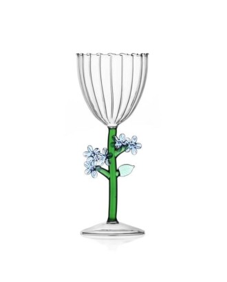 Pahar pentru vin, Light Blue Flower, Botanica - designer Alessandra Baldereschi - ICHENDORF